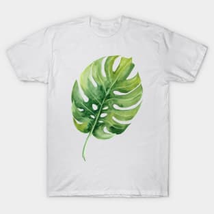 Tropical Exotic Green Leaf T-Shirt